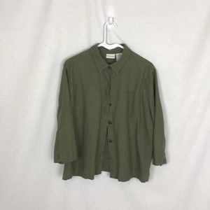 3/30 White stag linen button down